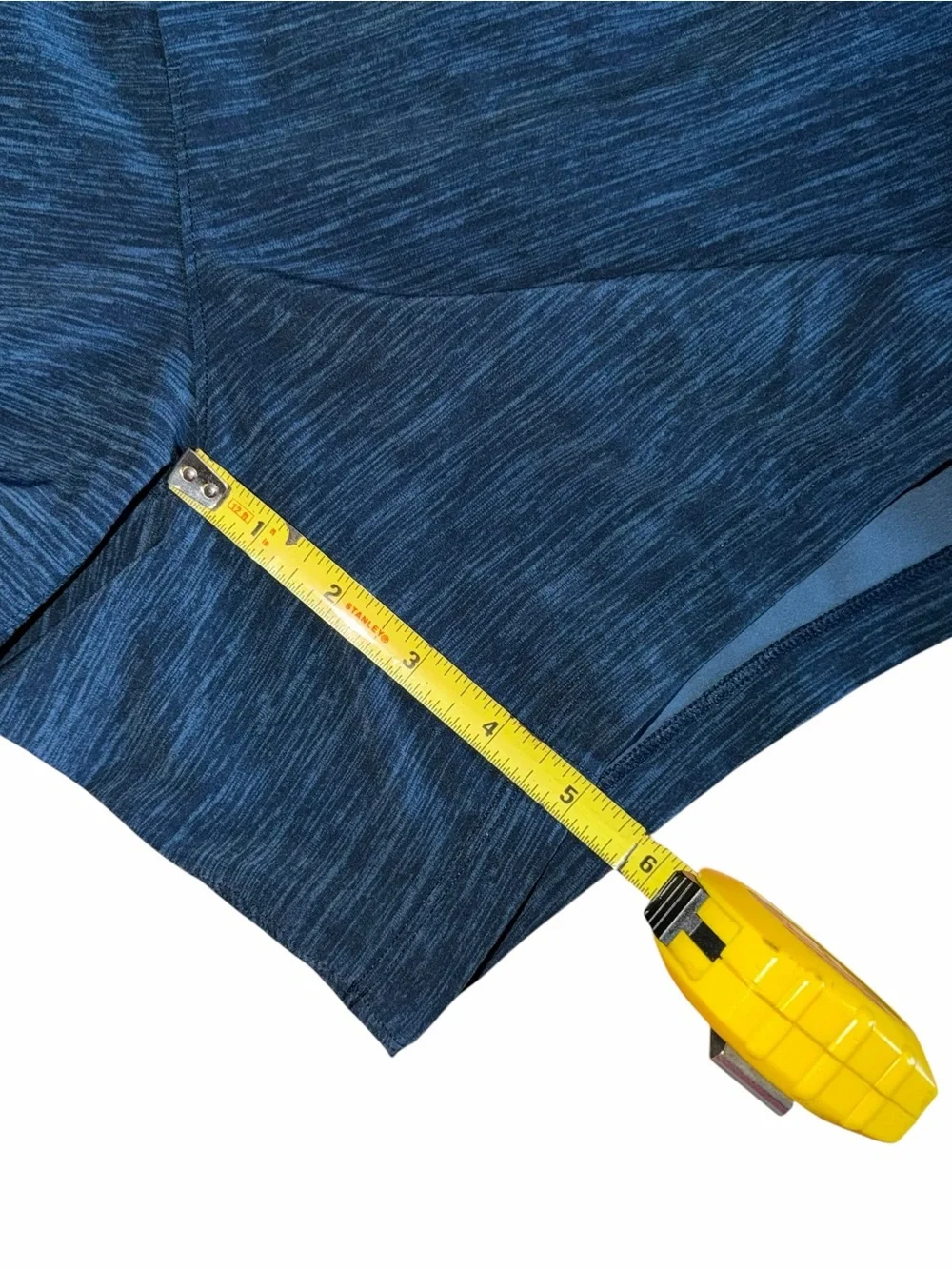 Lululemon Pace Breaker 5” Linerless Running Short Heathered Blue XL Athletic Gym